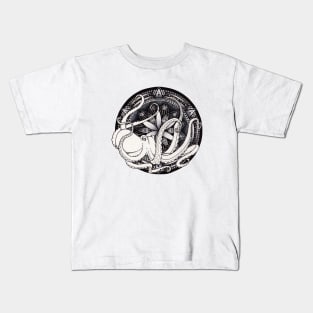 Ollie the Octopus Mandala Kids T-Shirt